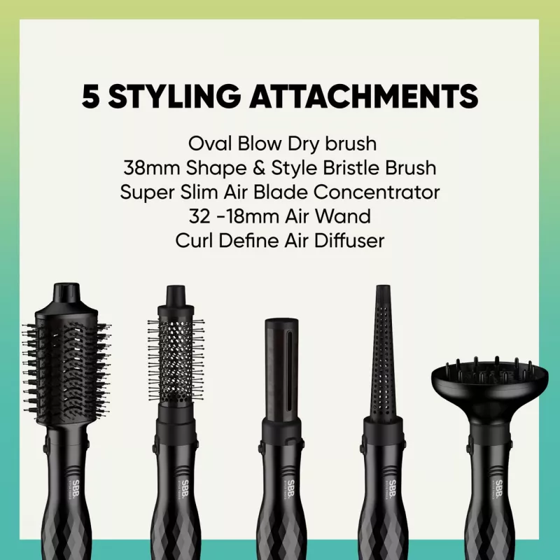 Haarstyler SBB 5-in-1 Blowdry and Style SBDR-2850-EU — Multifunktions-Haartrockner und Styling-Tool