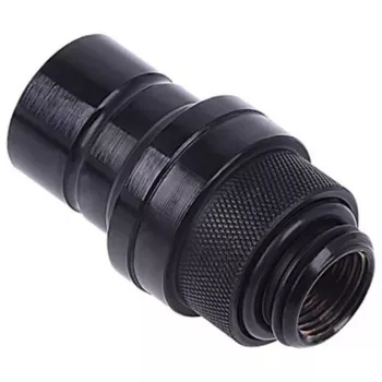 Fitting Alphacool 17440 — Messing-Computer-Kühlungsfitting, schwarz, 32×86×32 mm