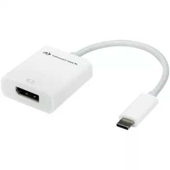 USB-Adapter, USB-C-Stecker > DisplayPort-Buchse (Weiß, 11 cm)