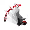 Huzaro Force 6.2 Stk.-Gamingstuhl Bucket-(Schalensitz) Grau, Weiß