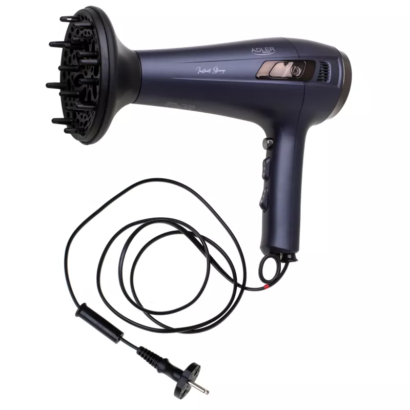 Haartrockner mit einziehbarem Kabel - 2400W + Adler Diffusor