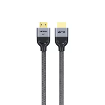 HDMI-Kabel Unitek C11093RGY01-1M — 1 m, HDMI 2.1, 48 Gbit/s, 8K (7680×4320), 144 Hz, vergoldete Stecker
