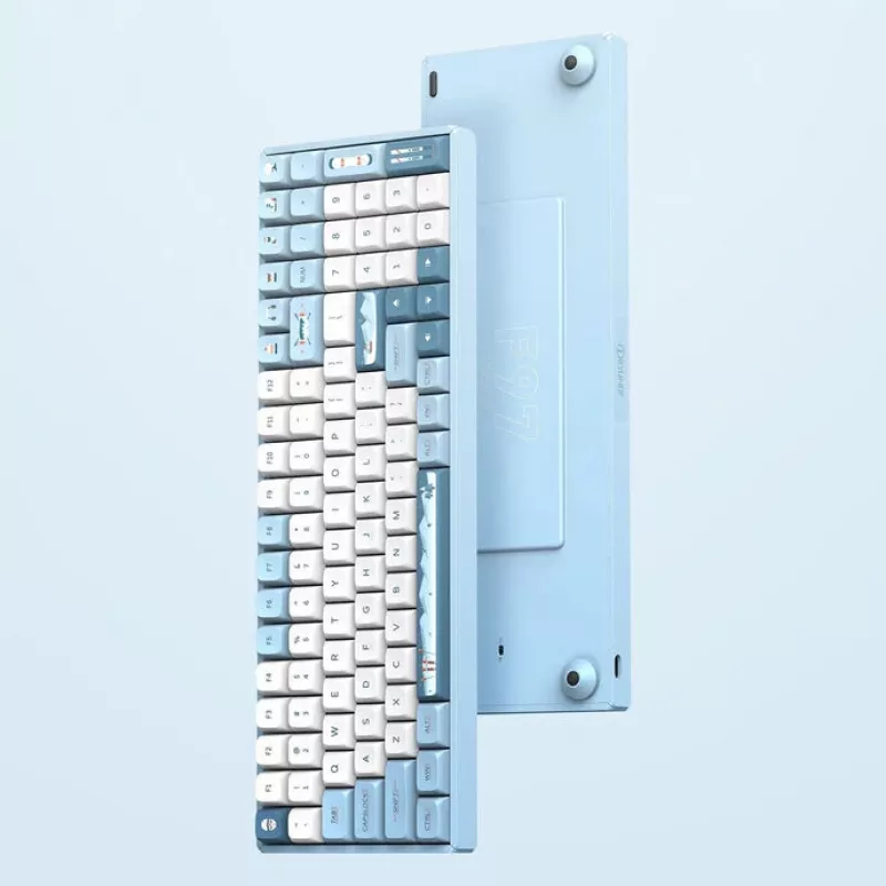 IQUNIX F97 Wintertide kabellose Gaming-Tastatur, RGB, MX Brown Switches, US
