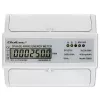 Qoltec Dreiphasen-Bidirektionaler Elektronischer Zähler | DIN-Schienen-Energieverbrauchszähler | 400V | 100A | LCD | 4P