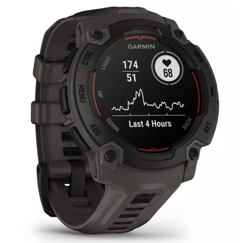 Garmin Instinct E 2,29 cm (0,9 inch) MIP 45 mm Digital 176 x 176 Pixel Schwarz GPS (Satellit)