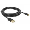 USB-Kabel DeLOCK 85209 USB 2.0 3 m USB A USB C Schwarz