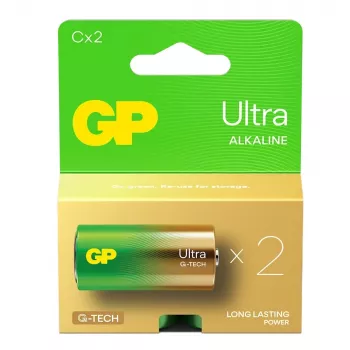 Alkaline Batteries LR14 /C GP Ultra 2 Stück