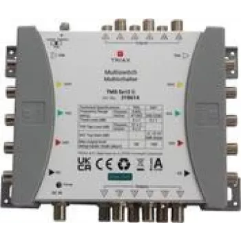 TRIAX TMS 5x12 C Kaskaden-Multischalter ohne NT 4SAT+1terr. Eing. 12-fach 318614 (318614)