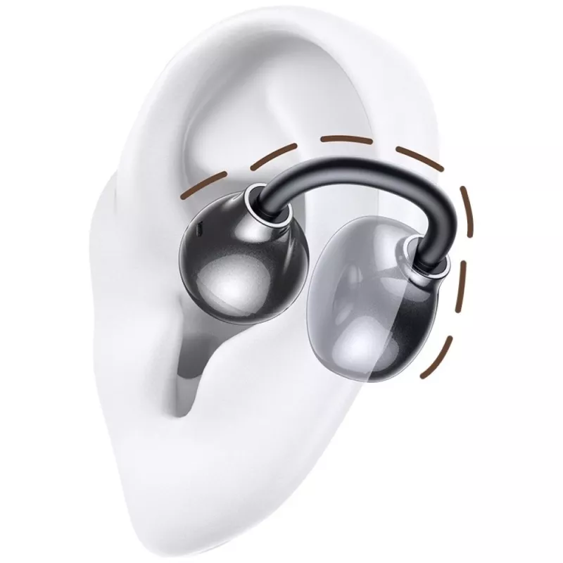 Bluetooth-Kopfhörer R02 Clip-on grau