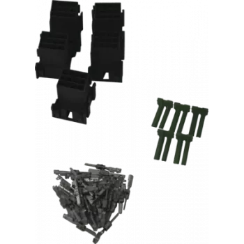 Stromsteckverbinder Diverse FMS C137 — 6 Kontakte, Set mit 5 Stück, grau