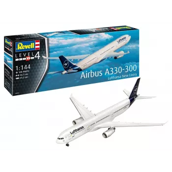Plastikmodell Flugzeug REVELL Airbus A330-300 Lufthansa Maßstab 1:144