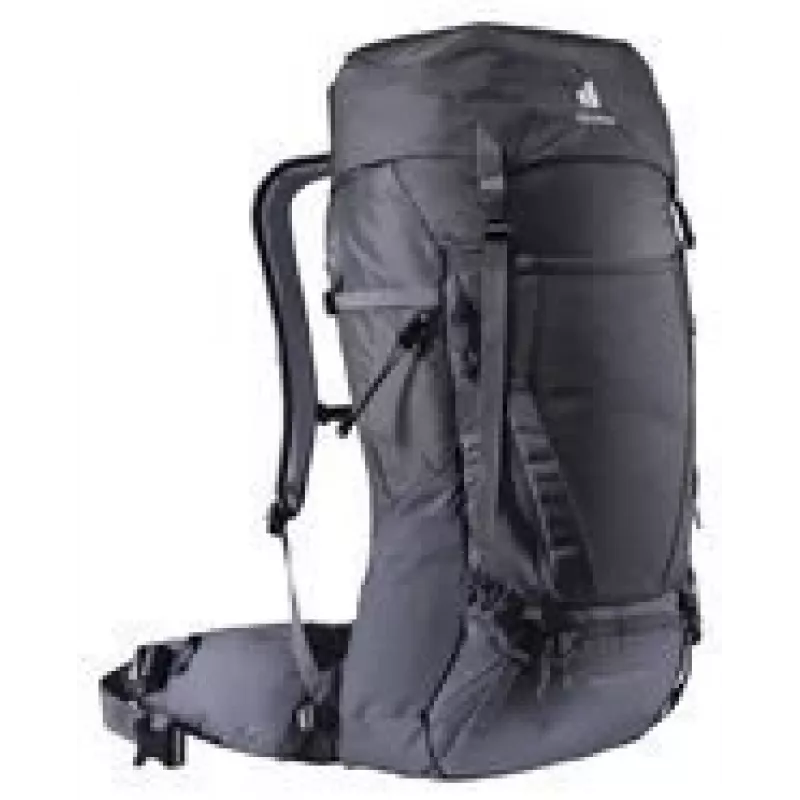 Rucksack DEUTER Futura Air Trek 45 L — Unisex-Bergsteigerrucksack, 45 L (erweiterbar auf 55 L), 2 kg, Toploader, schwarz