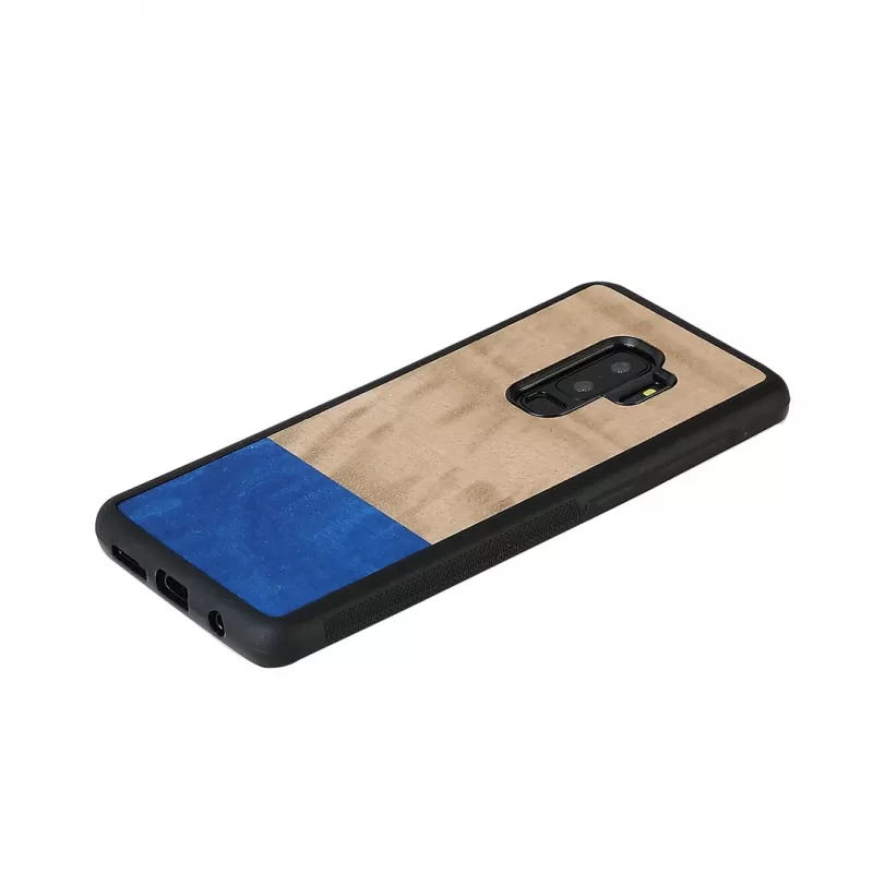 Smartphone-Hülle man and wood für Galaxy S9 Plus — taubenschwarz