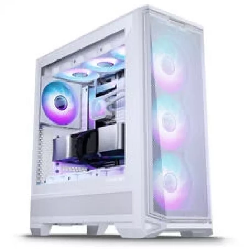 PHANTEKS Eclipse G400A PC-Gehäuse + Glacier M25 Gen2 AiO-Flüssigkeitskühlung - Weiß