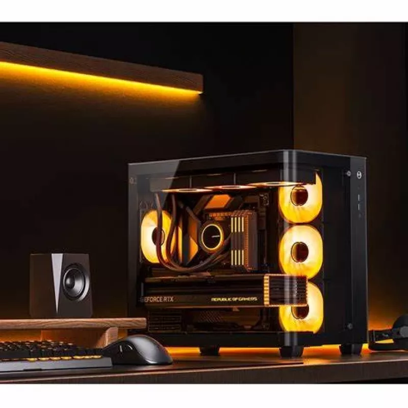 Computer-Gehäuse Jonsbo TK-3 ATX Schwarz