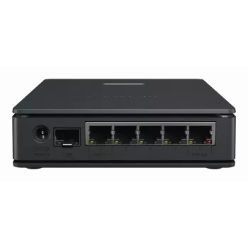 Router MikroTik hAP ax S — Dualband 2,4/5 GHz, 1800 Mbit/s, 5x Ethernet (inkl. 2,5G), PoE, schwarz