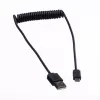 ROLINE USB 2.0 Spiral-Kabel - A - Micro B - ST/ST 1,0 m - Geschirmt - USB 2.0 Typ Micro B - 1 mm - Spiralkabel (11.02.8317)