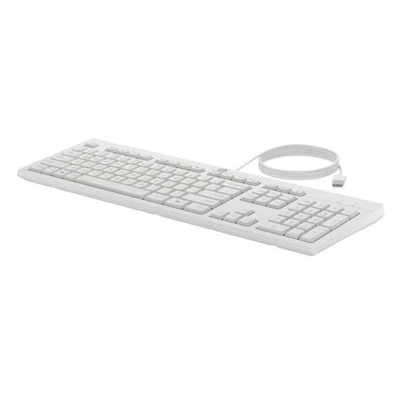 HP 225 G2 USB Kabelgebundenes Maus-Tastatur-Kombo, Copilot-Taste – Cashmere White – ESTNISCH
