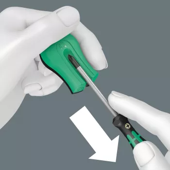 Nicht-elektrischer Magnetisierer/Entmagnetisierer Wera 05033404001 Schwarz Grün