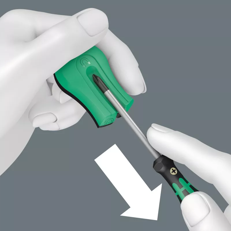 Nicht-elektrischer Magnetisierer/Entmagnetisierer Wera 05033404001 Schwarz Grün