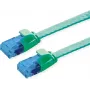 VALUE Patchkabel Cat.6A (Klasse EA) UTP, extraflach, Grün, 1 m (21.99.2041)