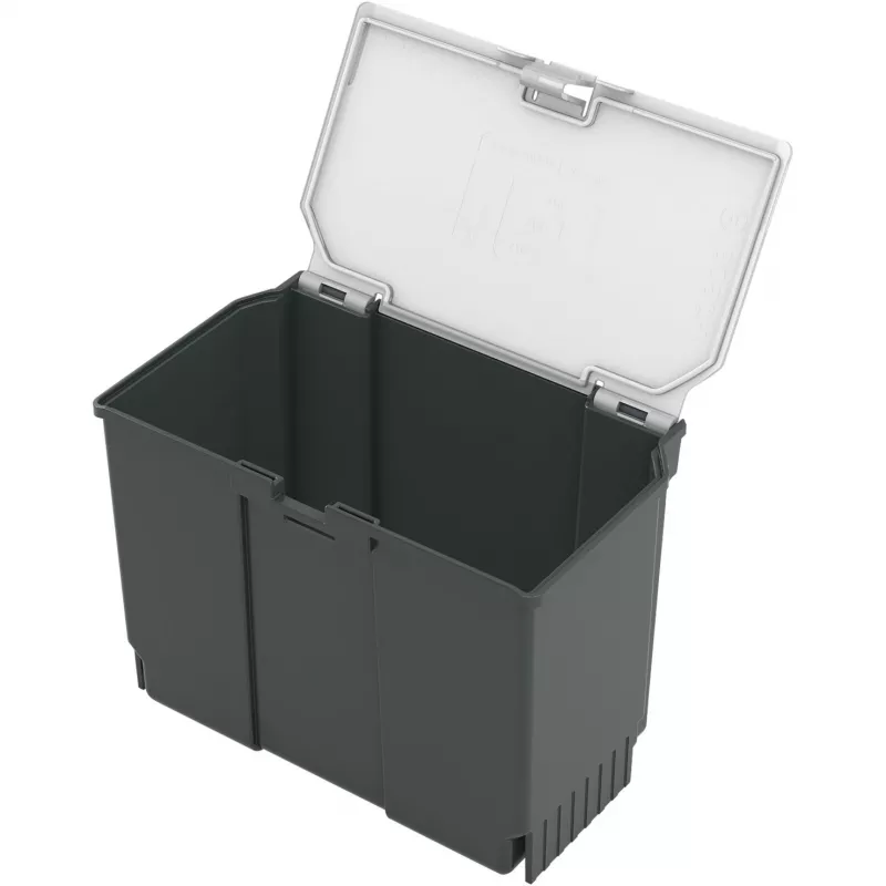 Aufbewahrungsbox Bosch SystemBox rechteckig Polypropylen 176×105×133 mm Schwarz/Grau