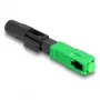 DeLOCK Glasfaser-Schnellverbinder SC Simplex Stecker APC feldkonfektionierbar