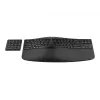HP 960 Ergonomische kabellose Tastatur, Vollformat (100%), kabellos, RF Wireless + Bluetooth, Membran, Schwarz