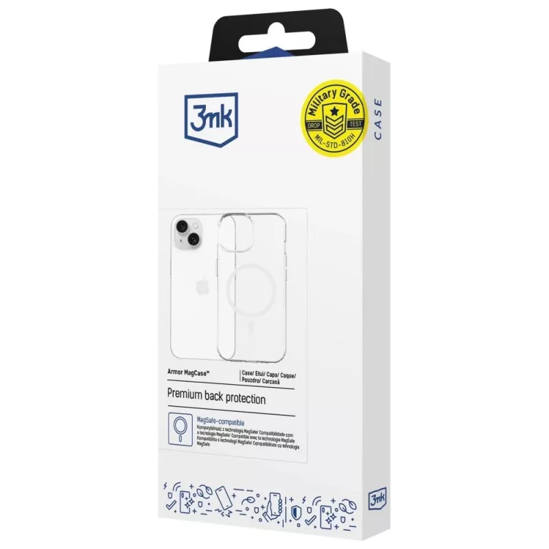 Schutzhülle MagCase Armor von 3MK für Apple iPhone 13/14 — magnetische Kompatibilität, schlankes Design
