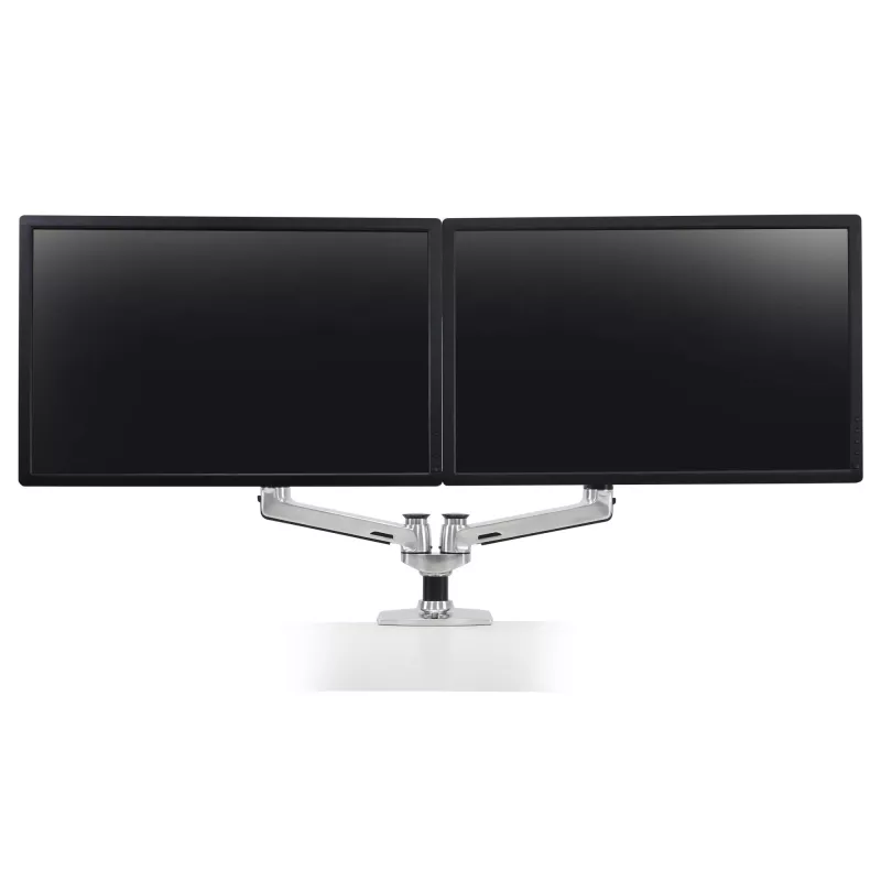 ERGOTRON LX Dual Side-by-Side Arm silber poliertes Aluminium