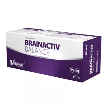 Vetfood Brainactiv Balance Ergänzungsfuttermittel für Hunde und Katzen, 120 Kapseln