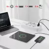 Steckdosenleiste MACLEAN MCE391 W — 6 Steckdosen, 4×USB-A + 1×USB-C, 3 m Kabel, 110–240 V, 2500 W, weiß