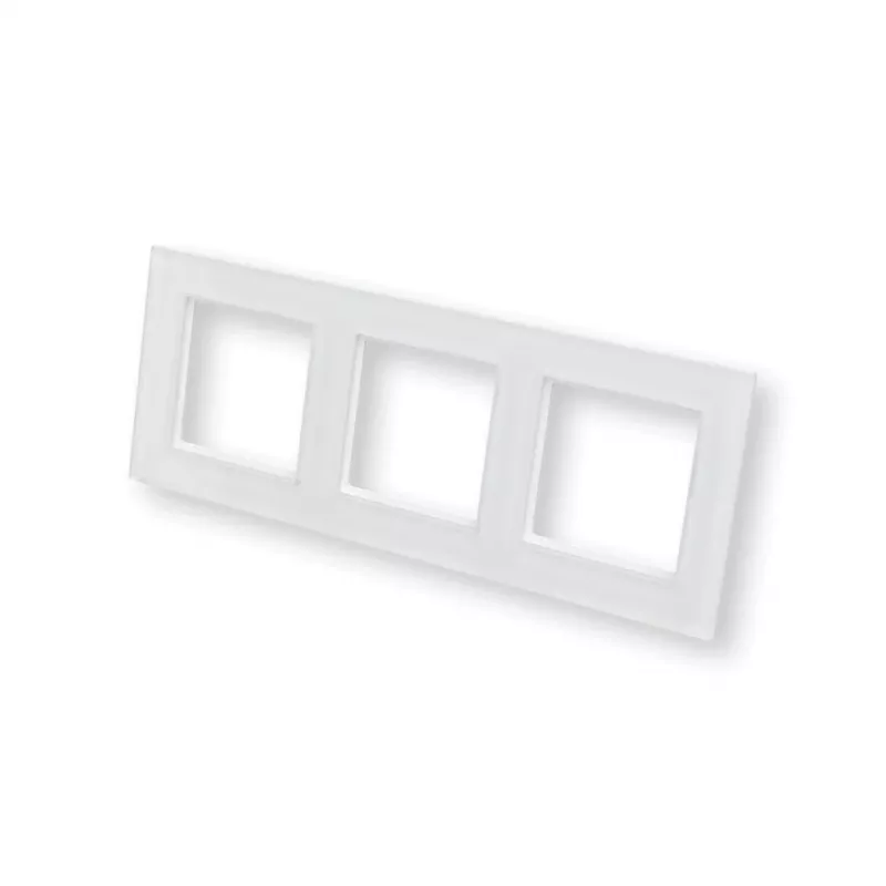 eQ-3 Homematic IP 162147A1 Glasrahmen, 3-fach, Weiß