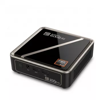 Barebone-Mini-PC Sapphire EDGE AI 370 4H020-02-40G mit AMD Ryzen AI HX 9 370 und AMD Radeon 890M