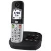 DECT-Telefon Panasonic KX-TGU430 schnurloses Handgerät, Freisprechfunktion, Anruferkennung, 2,4-Zoll-Display, 1000-Einträge-Telefonbuch, grau/schwarz