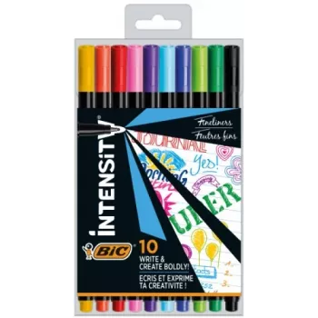 BIC Fineliner INTENSITY FINE BCL mehrfarbig, Set 10 Farben CEL1011727