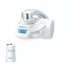Wasserhahn-Wasserfilter BRITA Modell 1.2023.0413, 3 Modi, 5-stufige Kartusche, 600 L Kapazität, weiß, 5 Hahnadapter