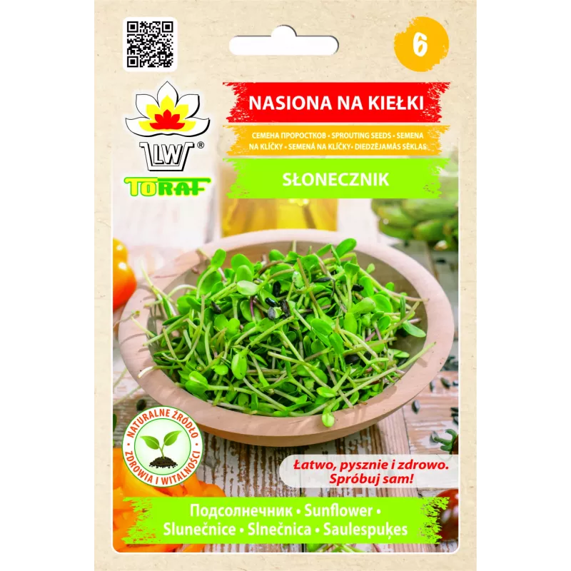 Schwarze Sonnenblumenkerne PNOS zum Keimen, 20 g Packung