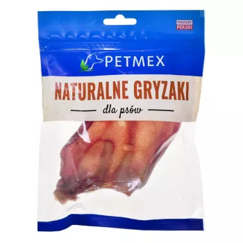 Hundekauartikel PETMEX Schweineohr 40 g — natürliches Schweineohr-Kauprodukt für die Zahnpflege von mittelgroßen und großen Hunden