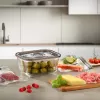 Caso Glas-Vakuumbehälter mit Kunststoffdeckel | VacuBoxx Eco M | Transparent