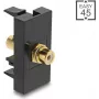 DELOCK Cinch (RCA) Kupplungsadapter, Buchse-zu-Buchse vergoldet – Modell 90956