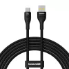 Baseus Flash 2 USB A auf USB C Schnellladekabel 2 m 100 W Schwarz