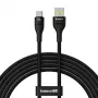 Baseus Flash 2 USB A auf USB C Schnellladekabel 2 m 100 W Schwarz