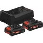 Bosch 2x EXBA18V-40+ GAL 12V/18V-80 1600A0373J Werkzeug-Akku und Ladegerät 18 V 4 (1600A0373J)