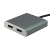 Equip USB Typ C auf 2 x HDMI-Buchse Adapter, 3.2 Gen 1 (3.1 Gen 1), USB Typ C, HDMI-Ausgang, 4096 x 2160 Pixel