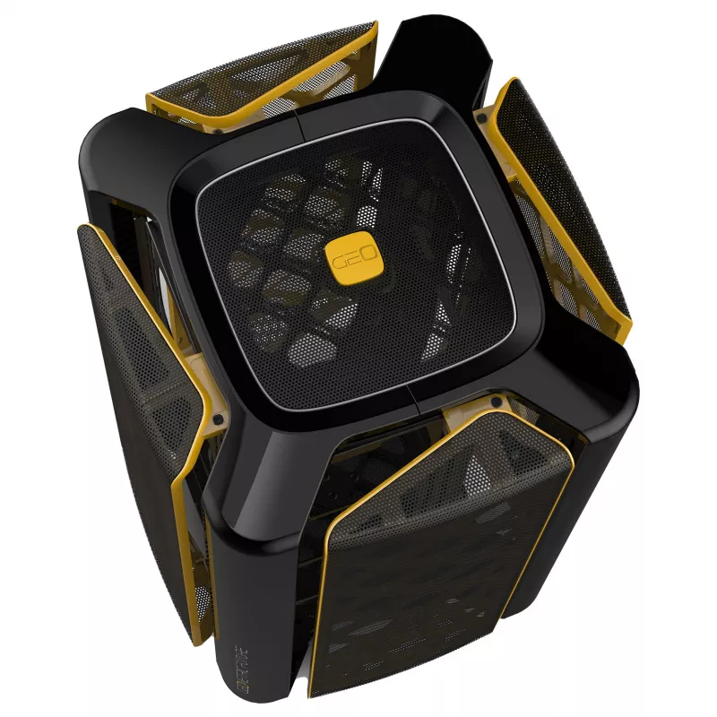 Computergehäuse Geometric Future M2 THE ARK Mini-ITX Gehäuse schwarz
