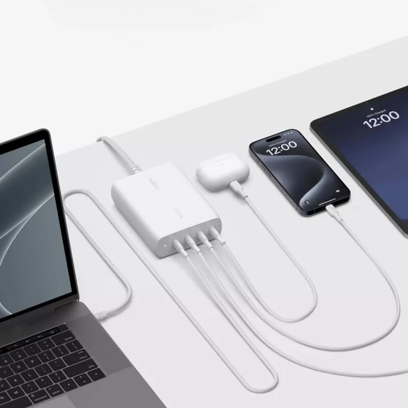 Belkin WCH010VFWH Ladegerät für Mobilgeräte Weiß Innenbereich