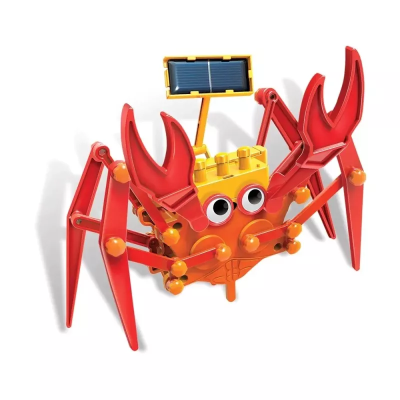 4M Grün Science Hybrid Crabot – Solarbetriebener Krabbenroboter-Bausatz – für Kinder ab 5 Jahren
