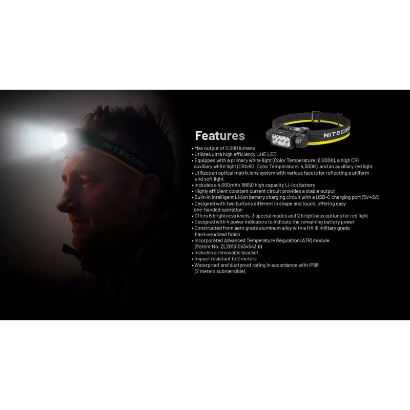 Nitecore HC65 UHE Stirnlampe