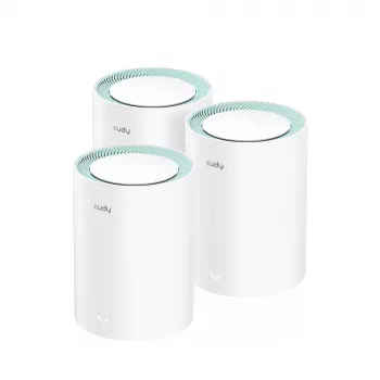 Cudy M1300 3er-Pack Mesh-WLAN-System Dualband (2,4 GHz / 5 GHz) Wi-Fi 5 (802.11ac) Weiß 1 Intern